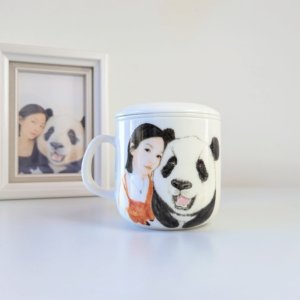 Hand-painted portrait custom mug