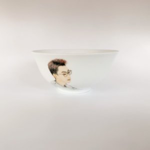 Hand-painted portrait Chinese-style rice bowl（Large）