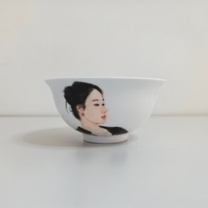 Hand-painted portrait Chinese-style rice bowl（Medium）