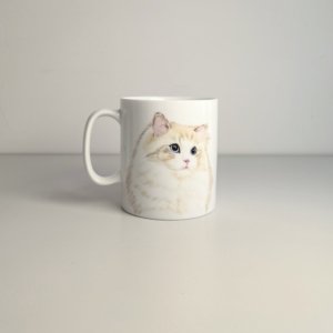 Hand-painted portrait custom Large straight mug