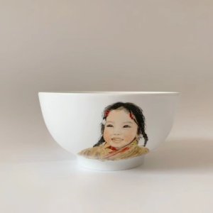 Hand-painted portrait deep bowl（Large）